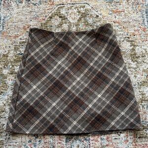 Plaid “Wool” Skort